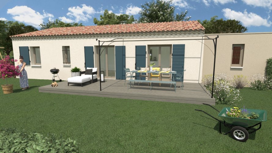 A vendre: ROCHEMAURE (Ardèche) Maison Plain-Pied 3 chambres