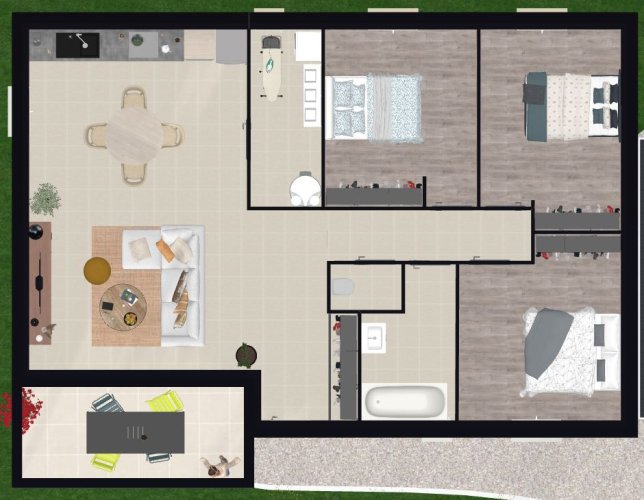  Nouveauté : Maison neuve 3 chambres de plain-pied à Malataverne (Drôme)