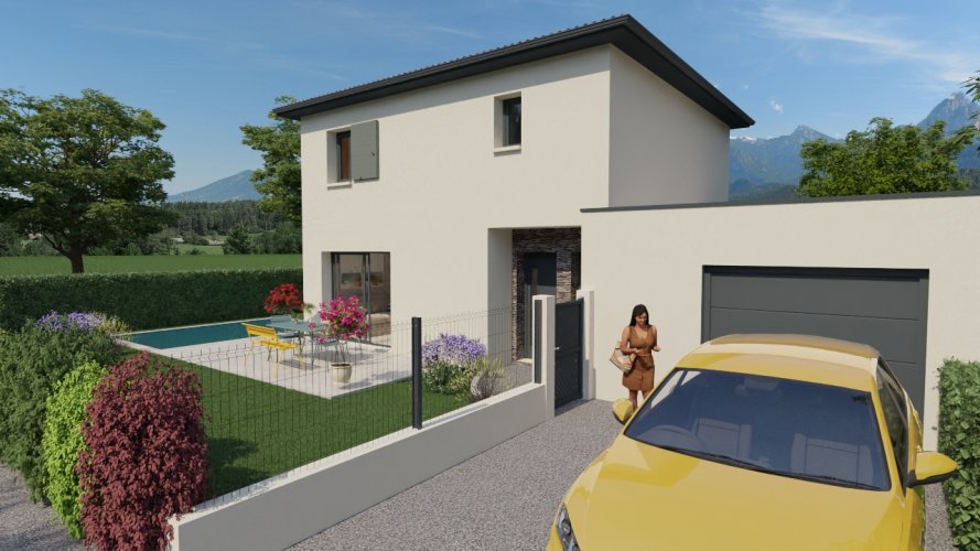 À vendre : Maison contemporaine neuve – 3 chambres - Pont-de-l'Isère (26600)