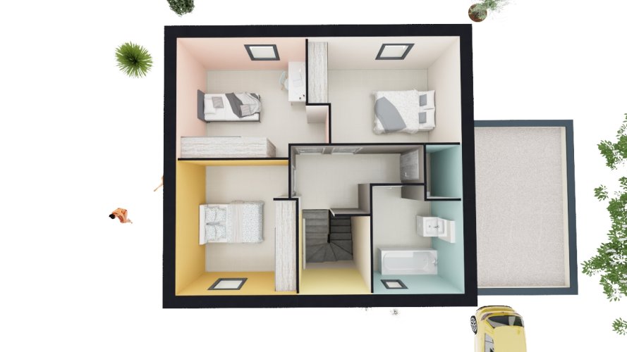 À vendre : Maison contemporaine neuve – 3 chambres - Pont-de-l'Isère (26600)