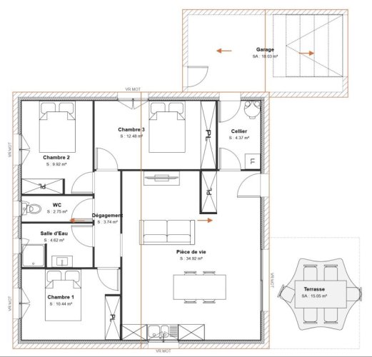 EXCLUSIVITE :  LE TEIL  Maison 3 chambres sur 430 m² de terrain