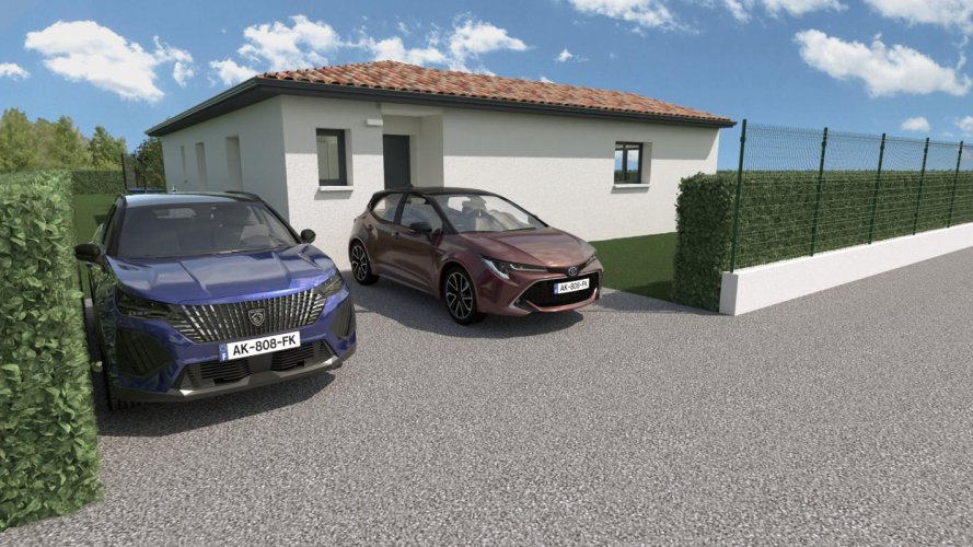 Maison de 115 m² Prête à construire sur 860 m² de terrain : MONTELEGER