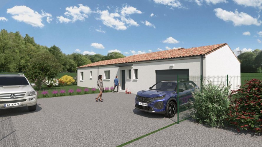 ALLAN : maison 4 chambres sur  1000 m² de terrain