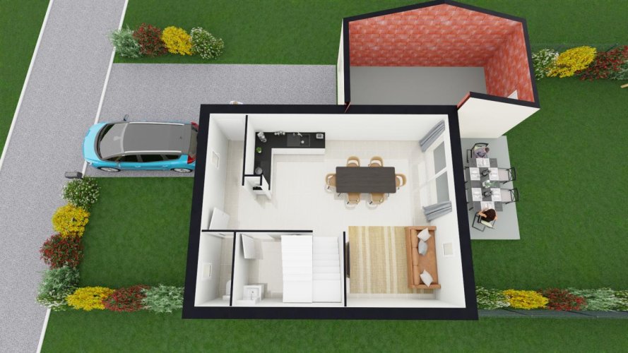 MONDRAGON : Maison 3 chambres sur parcelle de 310 m²