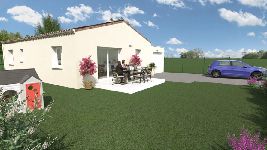 Les GRANGES GONTARDES - Maison de 80 m² sur un terrain de 400m²