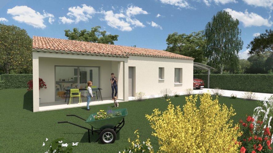  À vendre : Maison neuve 3 chambres de plain-pied à Malataverne (Drôme)