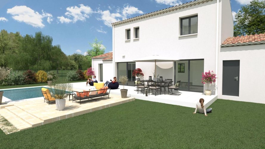 A VENDRE ROQUEMAURE : Villa 4 chambres avec terrain de 550 m²