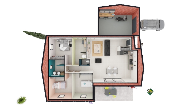 À VENDRE – Maison neuve 3 chambres de plain-pied à Cruas (07350)