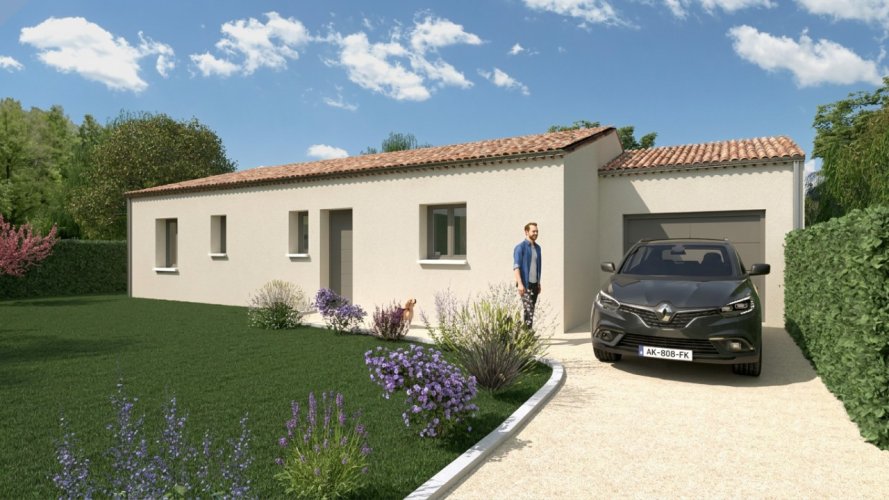 À vendre : Piolenc, dans le Vaucluse, Maison de Plain-Pied + Garage 3 chambres